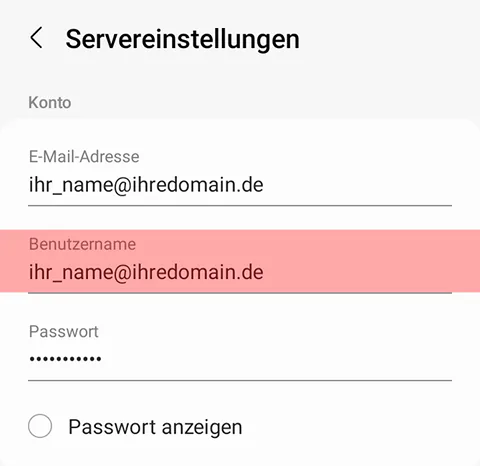 Samsung Galaxy S10 - E-Mail-Konto (IMAP) einrichten, Bild 4