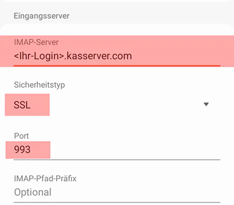 Samsung Galaxy S10 - E-Mail-Konto (IMAP) einrichten, Bild 5