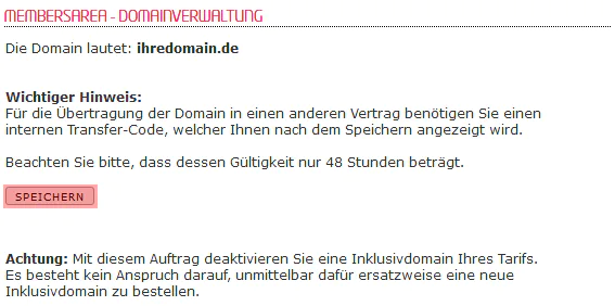 so funktioniert ein interner Wechsel - Freigabe der Domain, Bild 5