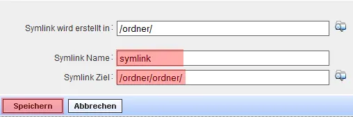 WebFTP - Anlegen von Symlinks, Bild 2