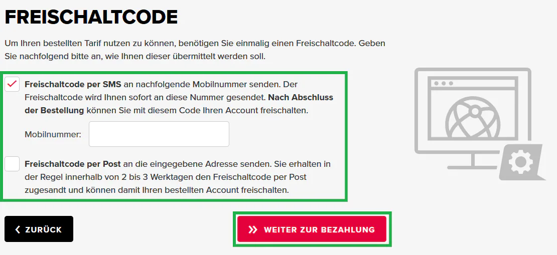 Vertragsbestellung - Bestellung eines Webhosting-Tarifs mit neuer Domain (Neuregistrierung), Bild 3