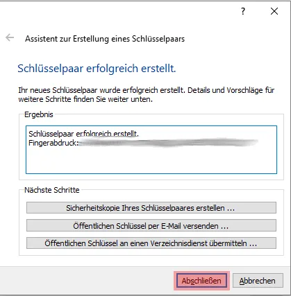 PGP-Verschlüsselung - Installation unter Windows, Bild 8