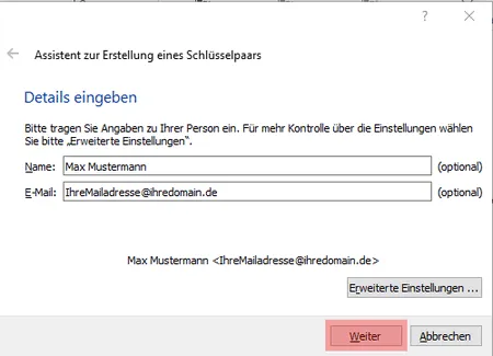 PGP-Verschlüsselung - Installation unter Windows, Bild 5