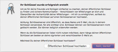 PGP-Verschlüsselung - Installation unter macOS, Bild 3