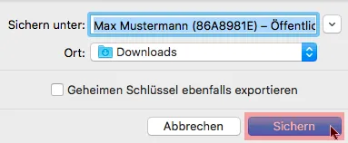PGP-Verschlüsselung - Installation unter macOS, Bild 5