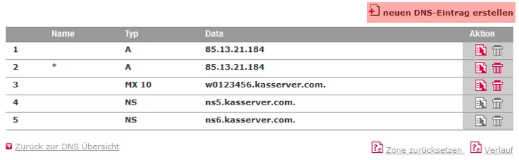 DNS-Werkzeuge - CNAME, Bild 1