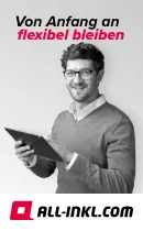 „Von Anfang an flexibel bleiben“ - 130 x 210 Pixel, Special Banner