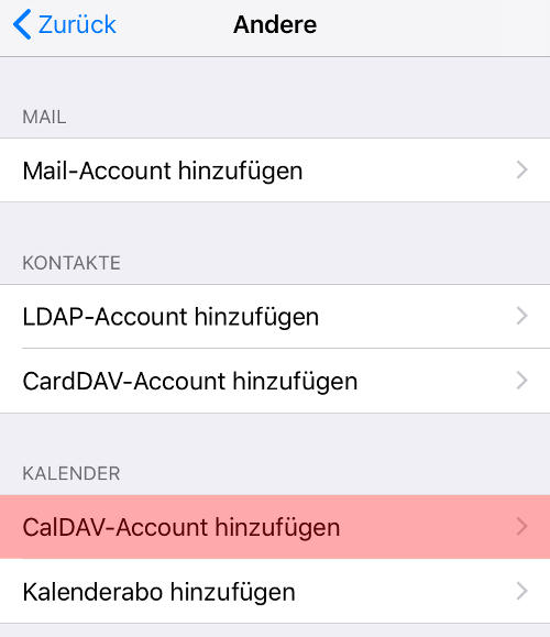 CalDAV - Kalenderfunktion - iOS, Bild 5