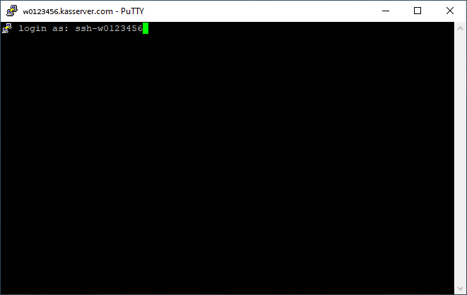 Dateiverwaltung - Verbindung mit PuTTY aufbauen (Passwort-Verfahren), Bild 4