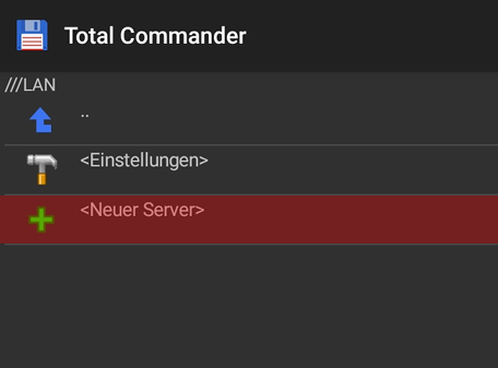Einbindung als Netzlaufwerk - Total Commander - Android, Bild 6