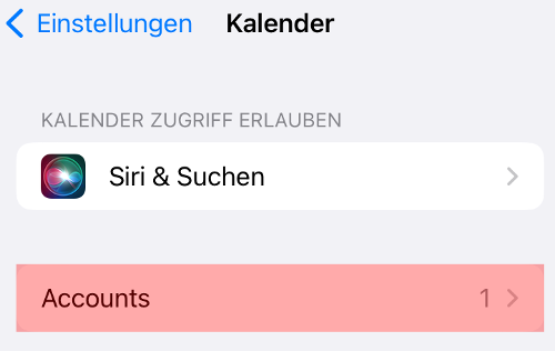 CalDAV - Kalenderfunktion - iOS, Bild 3