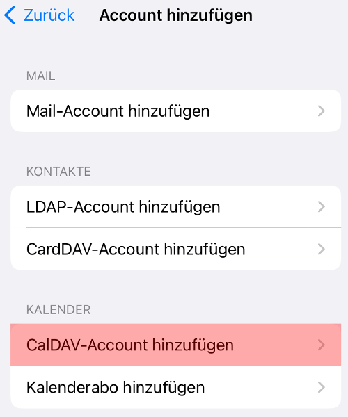 CalDAV - Kalenderfunktion - iOS, Bild 6
