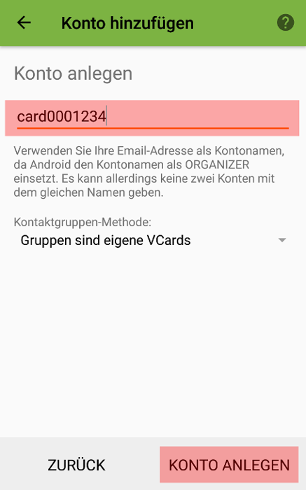 CardDAV - Synchronisierung von Kontakten - Android DAVx5 (DAVdroid), Bild 3
