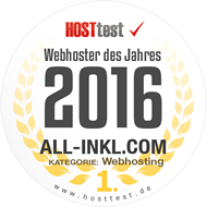 Webhoster des Jahres 2016 - Platz 1